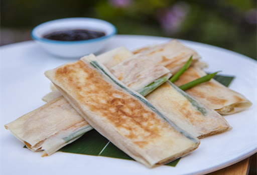 Scallion-Filled Spring Roll